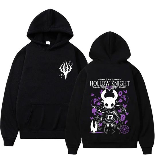 Hot Sale Hollow Knight Graphic Hoodie Men's Women's Game Lover Merch Hooded Sweatshirt Unisex Cartoon Oversized Pullover Hoodies