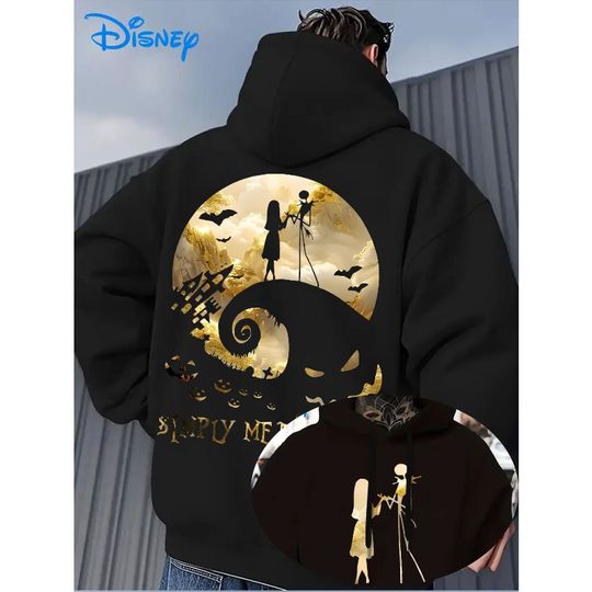 Discover Men's Jack and Sally Hoodies Autumn and Winter New Collection Men's and Women's Casual Plush Clothes