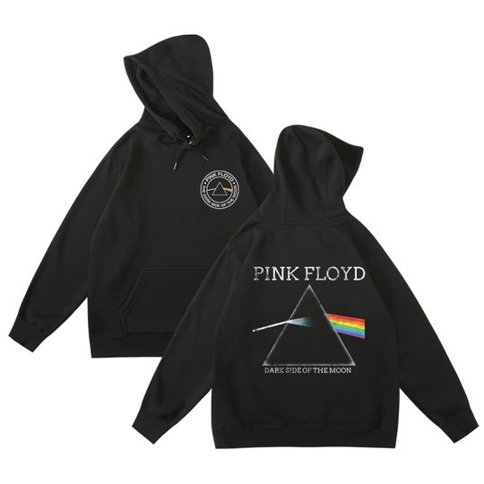 Pink Floyd The Dark Side of The Moon Hoodie Men's and Women's Sweatshirt Retro Rock Band Pullover Oversize Tops Men Clothing
