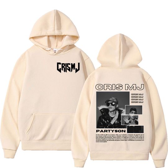 Discover Cris Mj Hip-hop Rock Rap Band Music Retro Classic Street Fitness Running Men Women Hoodies Long-sleeve Fleece Thermal Sweatshirt