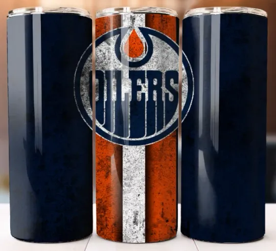Discover Tumbler Straw Style NHL Edmonton Oilers