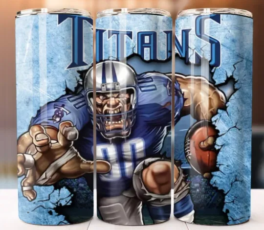 Discover Tumbler Stainless Steel Football Titans Team