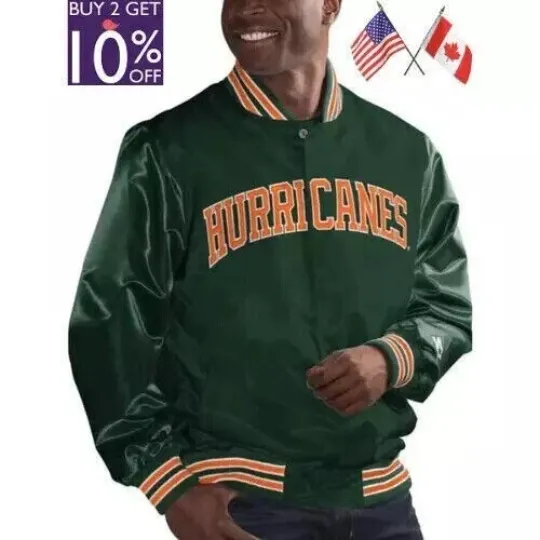 Discover Men's Miami Bomber Green/Orange Men Jacket , Not Leather, Not Satin