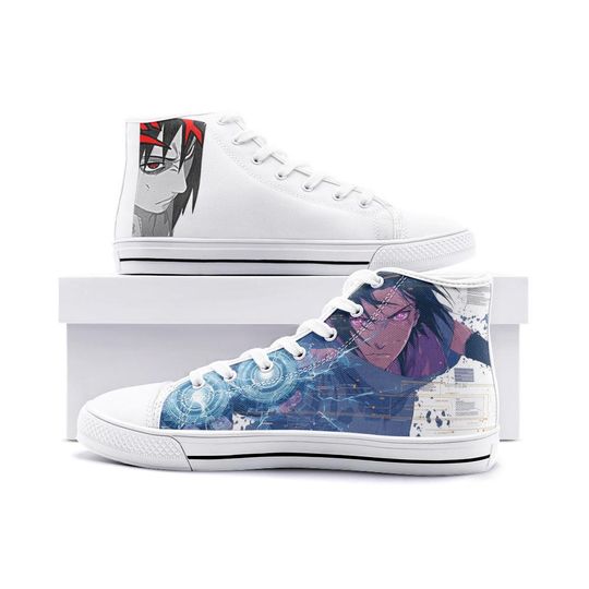 Discover Uchiha Sasuke Unisex High Top Canvas Shoes