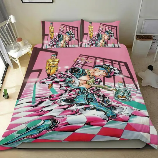 Discover JoJo's Bizarre Adventure Bedding Set 3 Piece Twin Duvet Cover for Kids