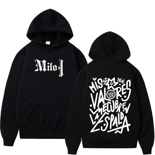 Discover Rapper Milo  J Fashion Graphic Hoodie Men Women Vintage Pullover Loose Casual Thick Oversized Gothic Punk Hooded Sweatshirts Top
