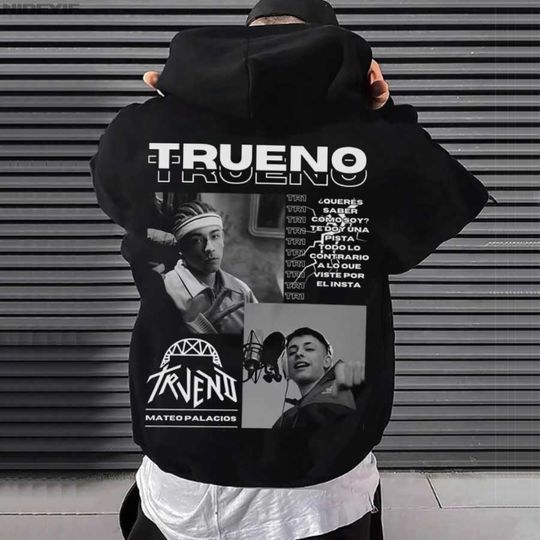 Discover Trueno Album Tour 2025 Hoodie Men Women Pullover Hiphop Streetwear Soft Casual Sweatshirt Warn Tops TR2