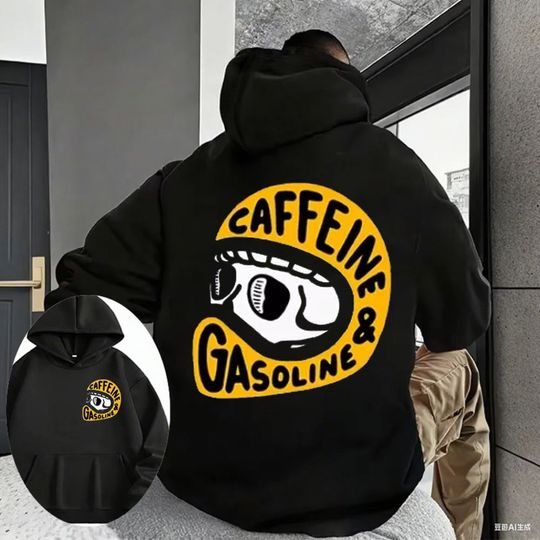 Discover 2025 Preliminaries Harajuku Motorcycle Rider Skull New Face Men's Winter Hoodie Cotton Shirt Retro Sweatshirt