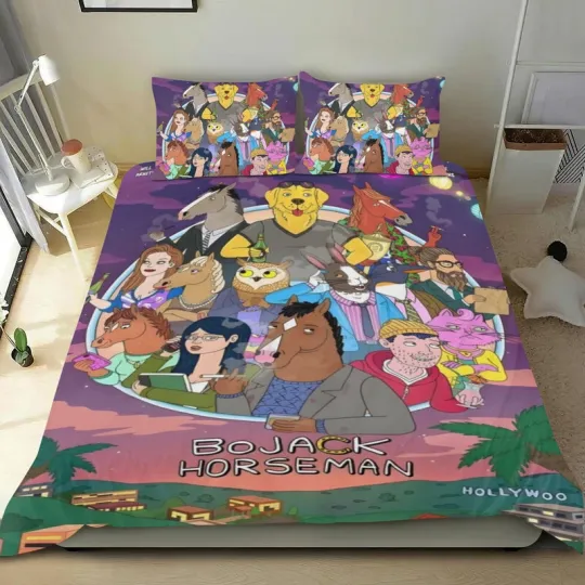 Discover BoJack Horseman Kids Twin Duvet Cover Set 3-Piece Bedding Gift