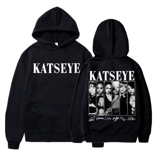 Limted Kpop Katseye Print Hoodies Vintage Trendy Men Women Y2k Hoody Sweatshirt Fleece Oversized Tracksuit Streetwear Fans Gifts