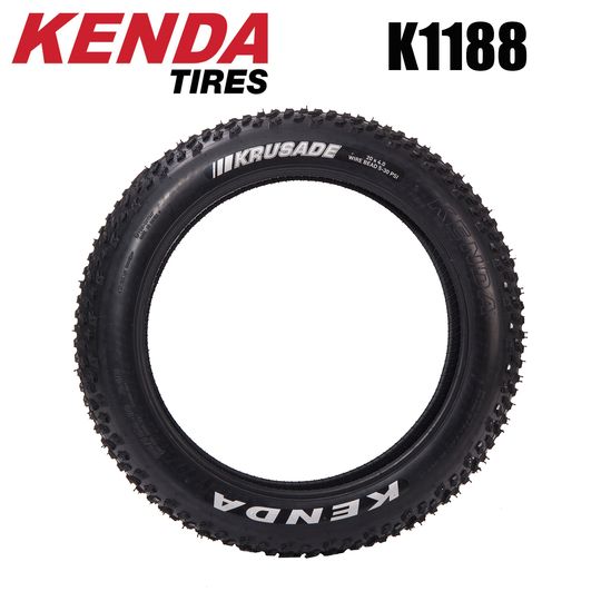 Discover Kenda K1188/K1167 Krusade Fat Tire 20x4.0 Bicycle Tire 20"x4.00 Wire Clincher SRC Black Fat Bike Tyre
