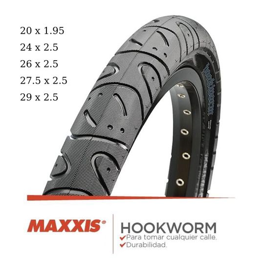Discover MAXXIS  Hookworm  26 x 2.5 Bicycle Tire BMX Wire Bead Clincher Tire for Street Park vert Flatland 20 inch 24 26 27.5 or 29 Sizes