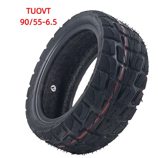 Discover Electric Scooter 90/55-6.5 Off-road Tubeless Vacuum Tire Wider thicker Anti-slip 10 Inch Tyres Replacements Accessories Upgrad