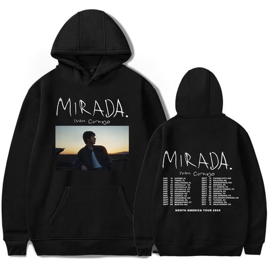 Ivan Cornejo Mirada Tour 2024 Hoodie Men's Setwear Autumn fleece hoodie Regular fit Long Sleeves Clothes Sportwear Streetwear