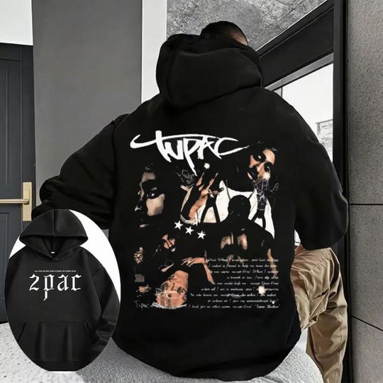 Discover High Quality Winter Cotton Tupac Shakur 2pac Hoodie Men's Street Fashion Hoodie New Leisure Skating Running Sweatshirt