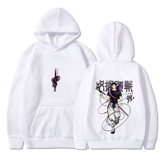 Discover Jujutsu Battle Men's Hoodie Women's Fushimi Higashi Printed Hoodie Hip Hop Street Clothing Gothic Hoodie