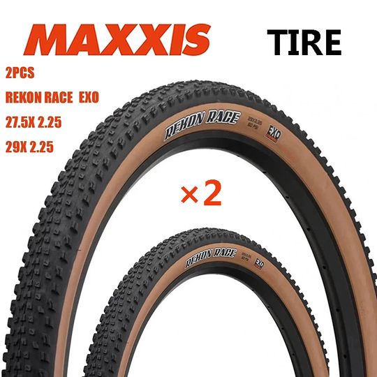 Discover 2PCS MAXXIS 29 MTB Bicycle Tire 27.5x2.25 29x2.25 REKON RACE EXO Tires Anti Puncture Tyre MTB Bike Off-road Downhill Tire/Tube