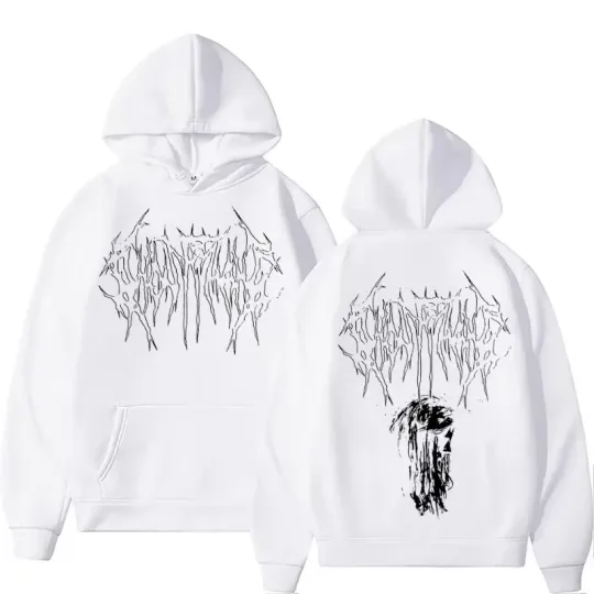 Discover Ghostemane rapper's 2D hooded men's hoodie, fashionable hoodie with patterned letters 2026