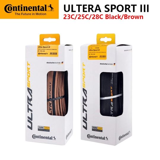 Discover Continental ULTRA SPORT Ⅲ Tire Original Road Vehicle Folding Anti Puncture Bicycle Tires 700x23c/700x25c/700x28c Black/Coffee