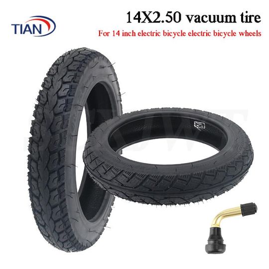 Discover 14x2.50 (64-254)Tubeless Tires Pneumatic Wheel Tire For 14 inch Electric Scooter Bicycle Bike Wheels Tyre