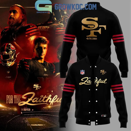 Discover SF 49-ers city New Rivalries Faithful Uniform 2025 Baseball Jacket