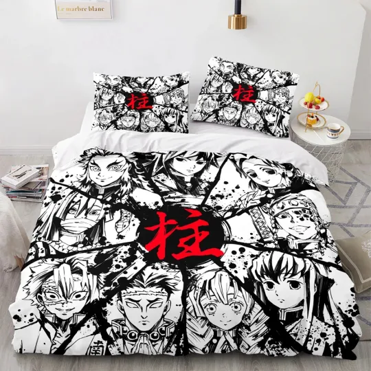 Discover Demon Bedding Set for Adult and Kid Bedroom 3D Duvet Cover Set