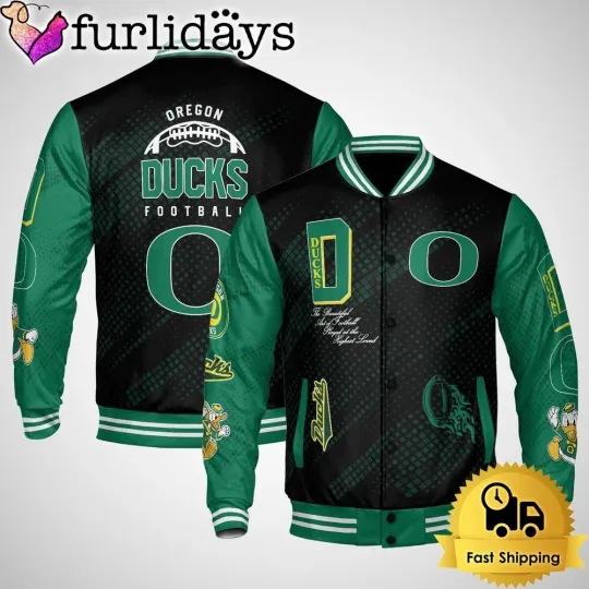 Oregon city Duck Football Baseball Jacket