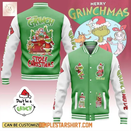 Discover How The funny character Stole Christmas Baseball Jacket