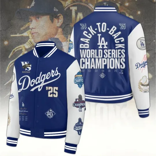 Discover Los Angeles city Dodger World Series 2025 Varsity Jacket