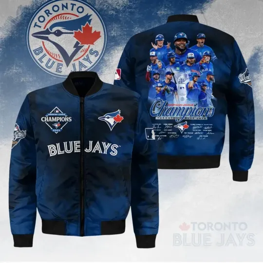 Discover Toronto city Blue Jay 2025 American Champions 3D Bomber Jacket