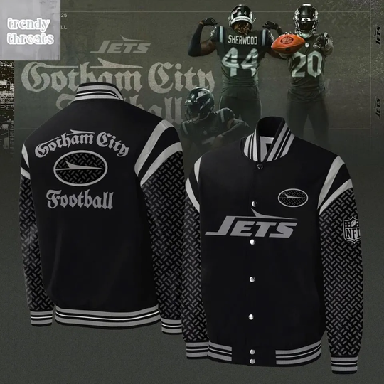 Discover New York city Jet Rivalries Uniform 2025 Baseball Jacket