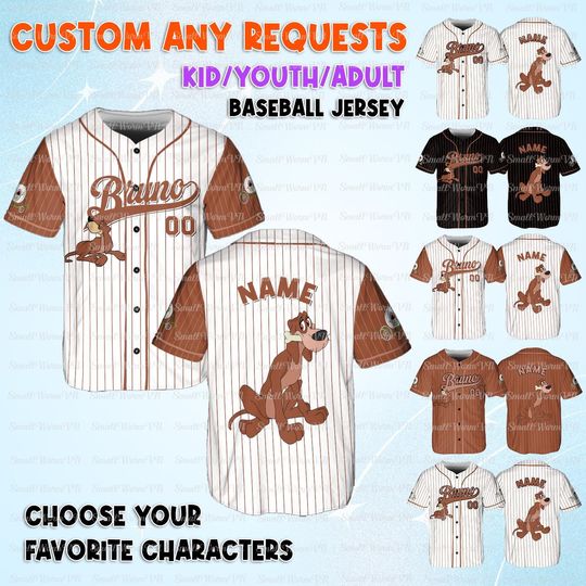 Discover Disney Cinde Bruno Jersey, Cinde And Friends Characters Jersey, Disney Bruno Dog Birthday Shirt, Matching Family Cinde Shirt