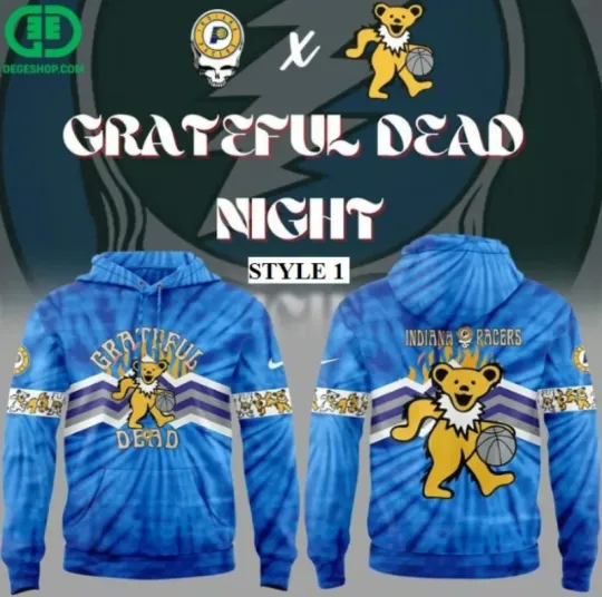 Discover Indiana Pacer Grateful Dad 3D All Over Printed Hoodie