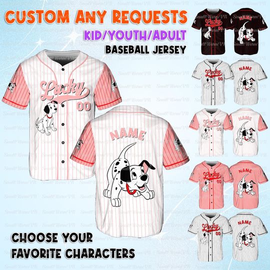 Discover Disney 101 Dalmatians Movie Lucky Jersey, Pongo Perdita And Friends Jersey, Disney Lucky Birthday Shirt, Disney Matching Gift Shirt