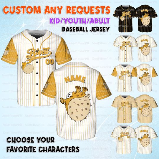 Discover Disney Finding Nemo Bloat Jersey, Finding Nemo Characters Jersey, Disney Bloat Baseball Shirt, Disney Cruise Finding Nemo Shirt