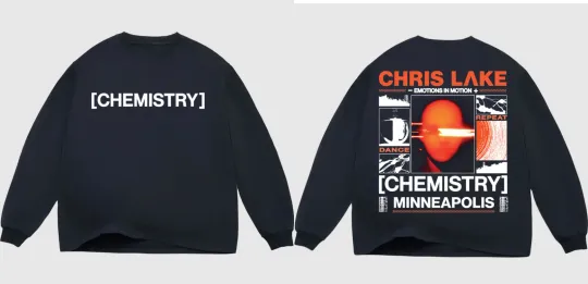 Discover Chris Lake Chemistry 2025 Tour Dance Minneapolis Double Sided Sweatshirt