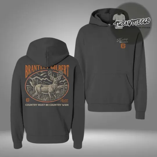 Discover Brantley Gilbert Hunting Season Collection Unisex Double Sided Hoodie