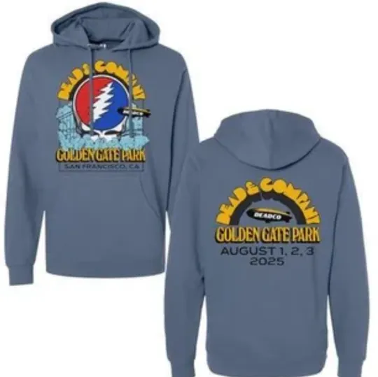 Discover Dead Company 60 Years of The GD Double Sided Hoodie Golden Gate Park August 1-3