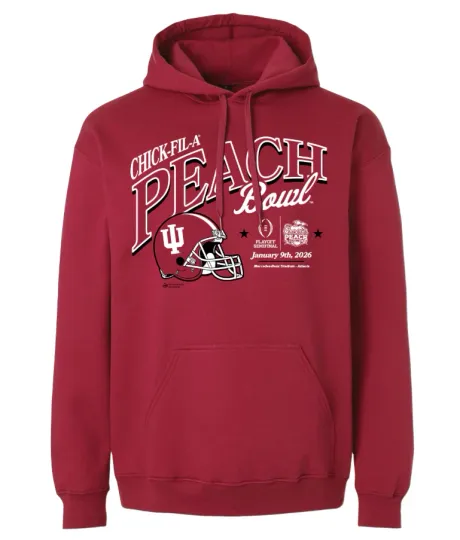 Oreg ducks 2026 Chick-Fil-A Peach Bowl Indiana Cardinal Hoodie