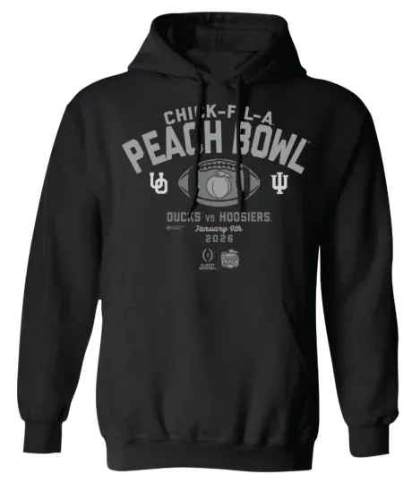 Oreg ducks vs Indiana 2026 Chick-Fil-A Peach Bowl Hoodie