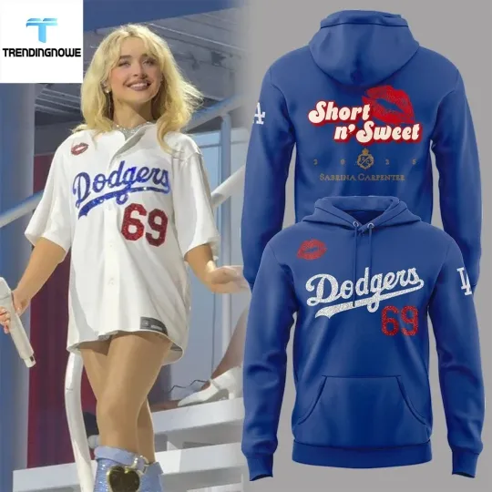 Discover Los Angeles city Dodger Carpenter Short N Sweet Tour hoodie