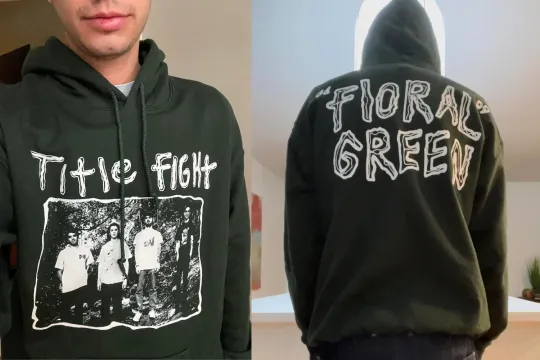Discover Title Fight Floral Green Promo Hoodie