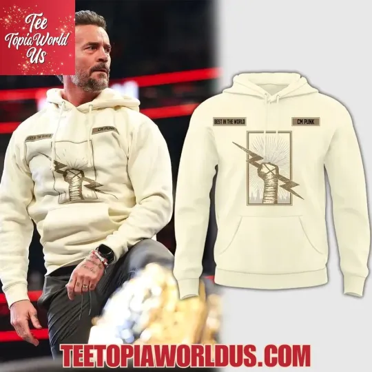Discover Wrestling Entertainment CM Punk Best in the World Hoodie
