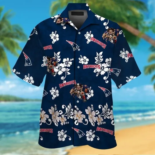 Discover Personalized New England Football Patriotss Team Hawaiian Shirt Unisex Adult