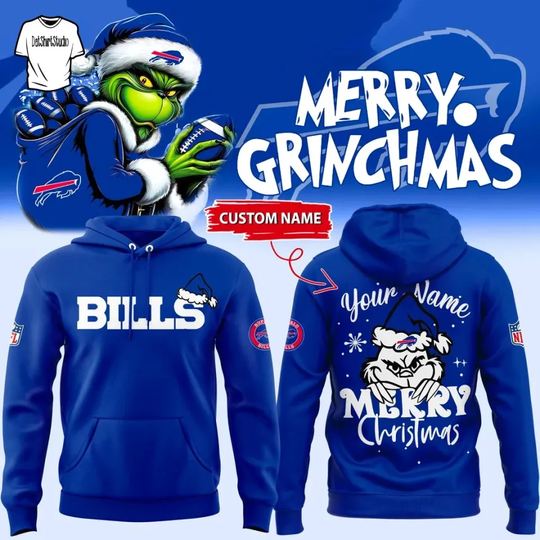 Discover Buffalo city Bill x funny character Merry Christmas Edition Hoodie