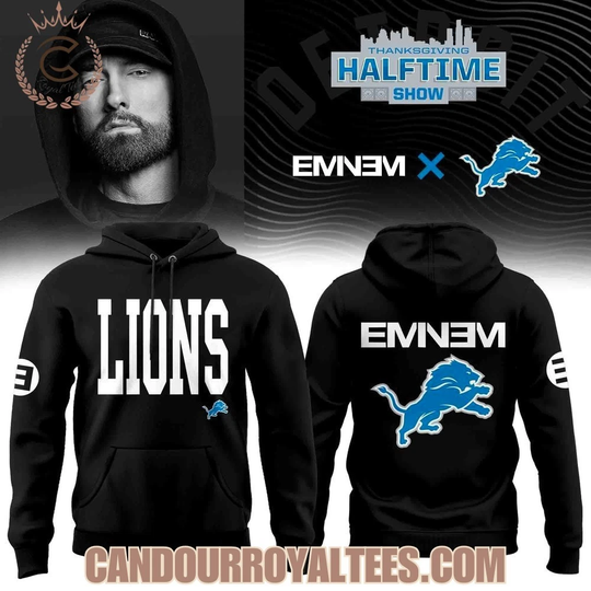 Detroit city Lion x Eminem Halftime Show Hoodie