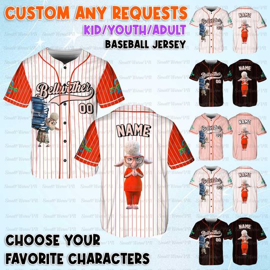 Discover Personalized Dawn Bellwether Baseball Jersey, Zootopia Dawn Bellwether Shirt, Disney Custom Bellwether Shirt, Disneyland Family Jersey Shirt