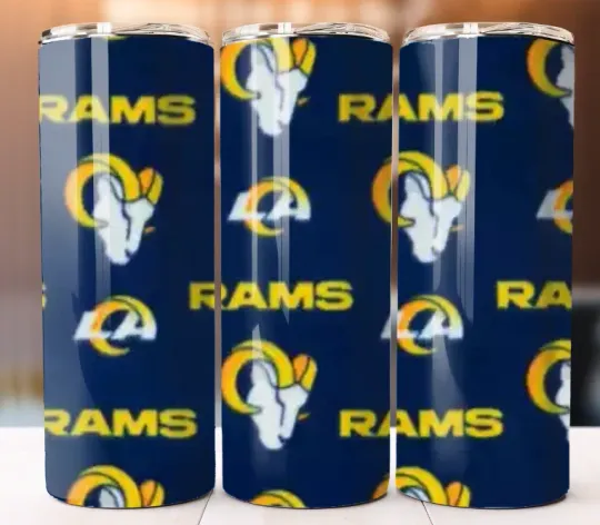Discover Rams Football Sport Team football Gift Tumbler 20oz Cup Mug Hot Cold Lid Straw