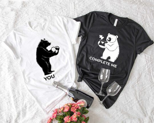 You Complete Me Valentines Day Shirt, Matching Couple Tee, Couples Gift, Valentine Gift For Him&Her