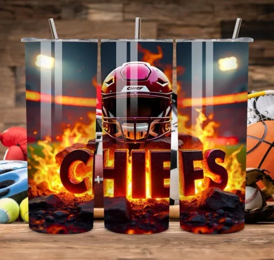 Discover Chief 20oz Football Tumbler